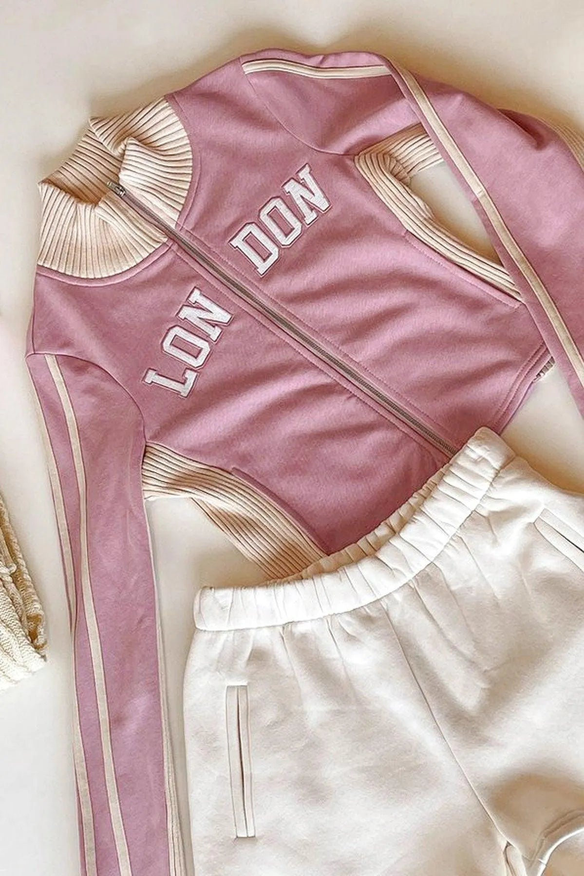 Long Sleeve Mock Neck "London" Embroidered Jacket - Tasha Apparel Wholesale