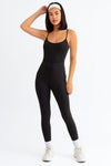 Black Adjustable Strap Bodycone Jumpsuit - Tasha Apparel Wholesale