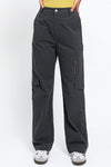 High Waisted Wide Leg Pockets Cargo Pants - Tasha Apparel Wholesale