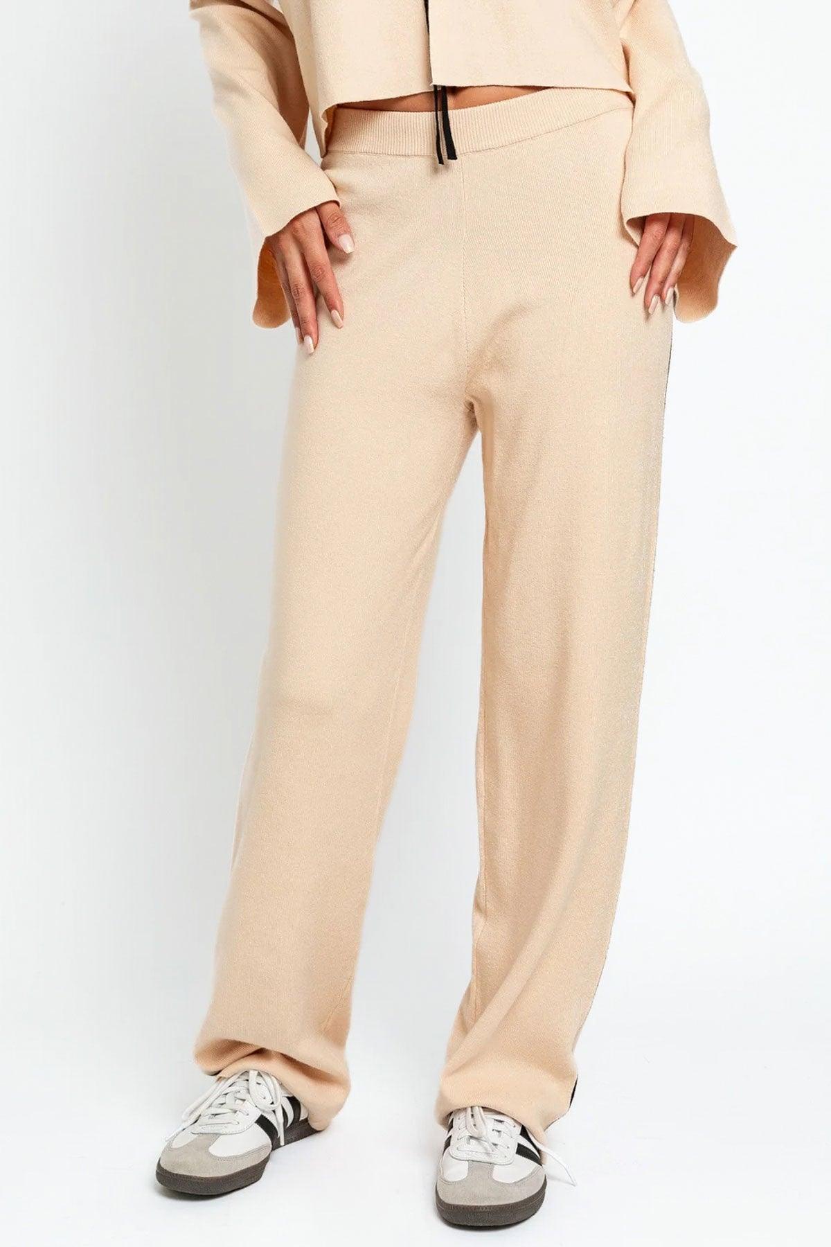 Knit High Waisted Wide Leg Sweater Pants - Tasha Apparel Wholesale