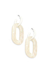 Retro Oval Drop Acrylic Glitter Earrings - Tasha Apparel Wholesale