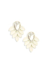 Retro Crystal Teardrop Leaf Earrings - Tasha Apparel Wholesale