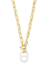 Toggle Chain Oval Clasp Necklace - Tasha Apparel Wholesale