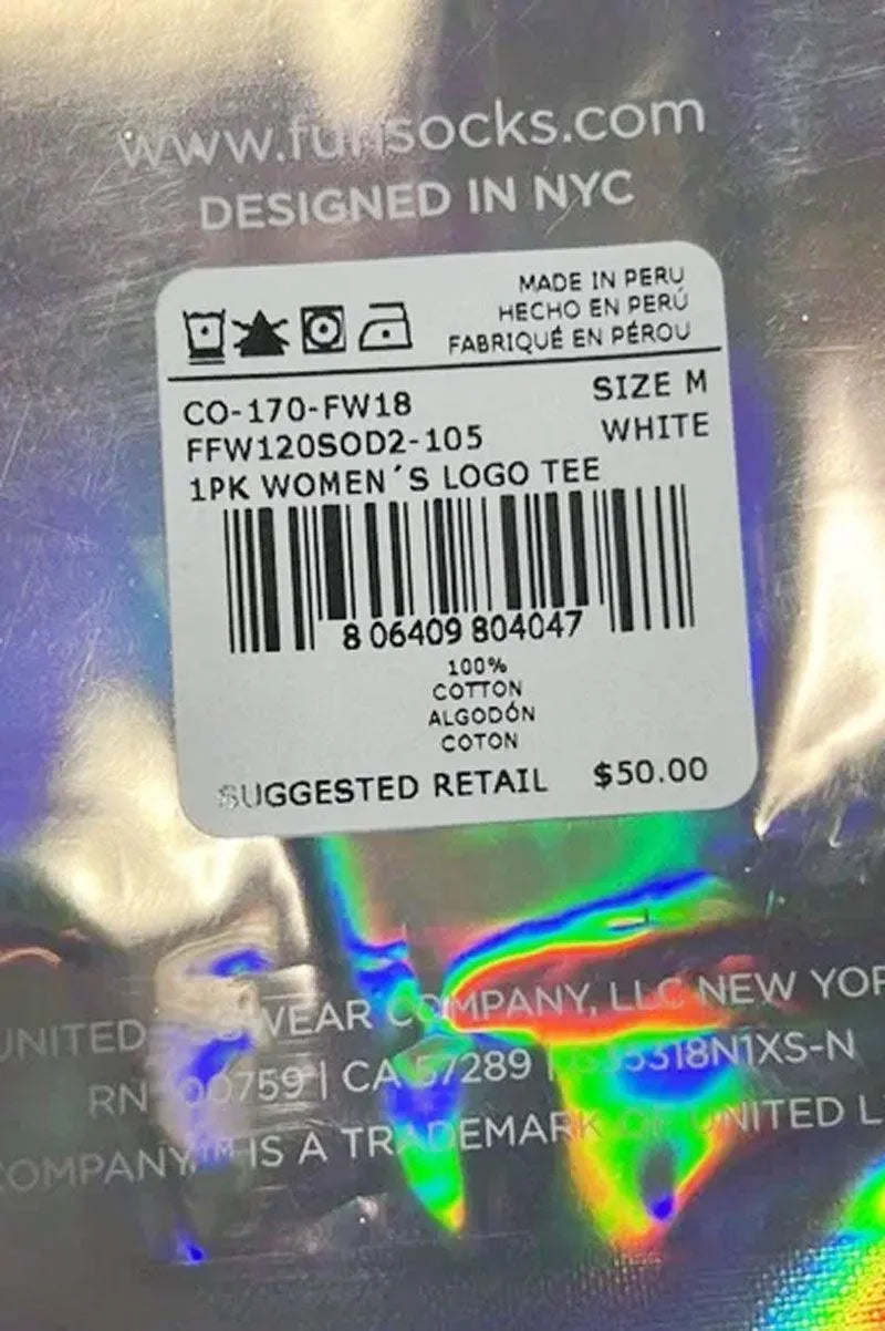 Men & Women Fiorucci x Fun White Printed Logo T-Shirt - Tasha Apparel Wholesale