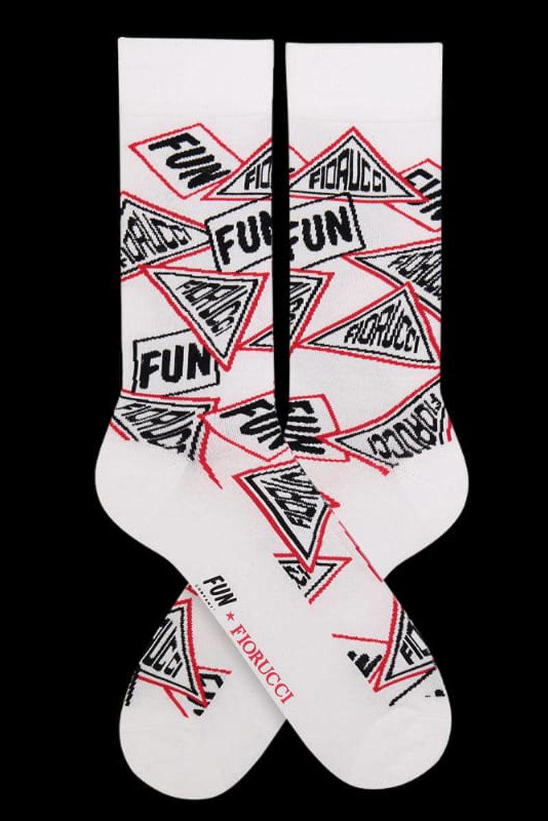 Fiorucci x Fun White & Red 3 Pairs Socks Gift Box Set - Tasha Apparel Wholesale
