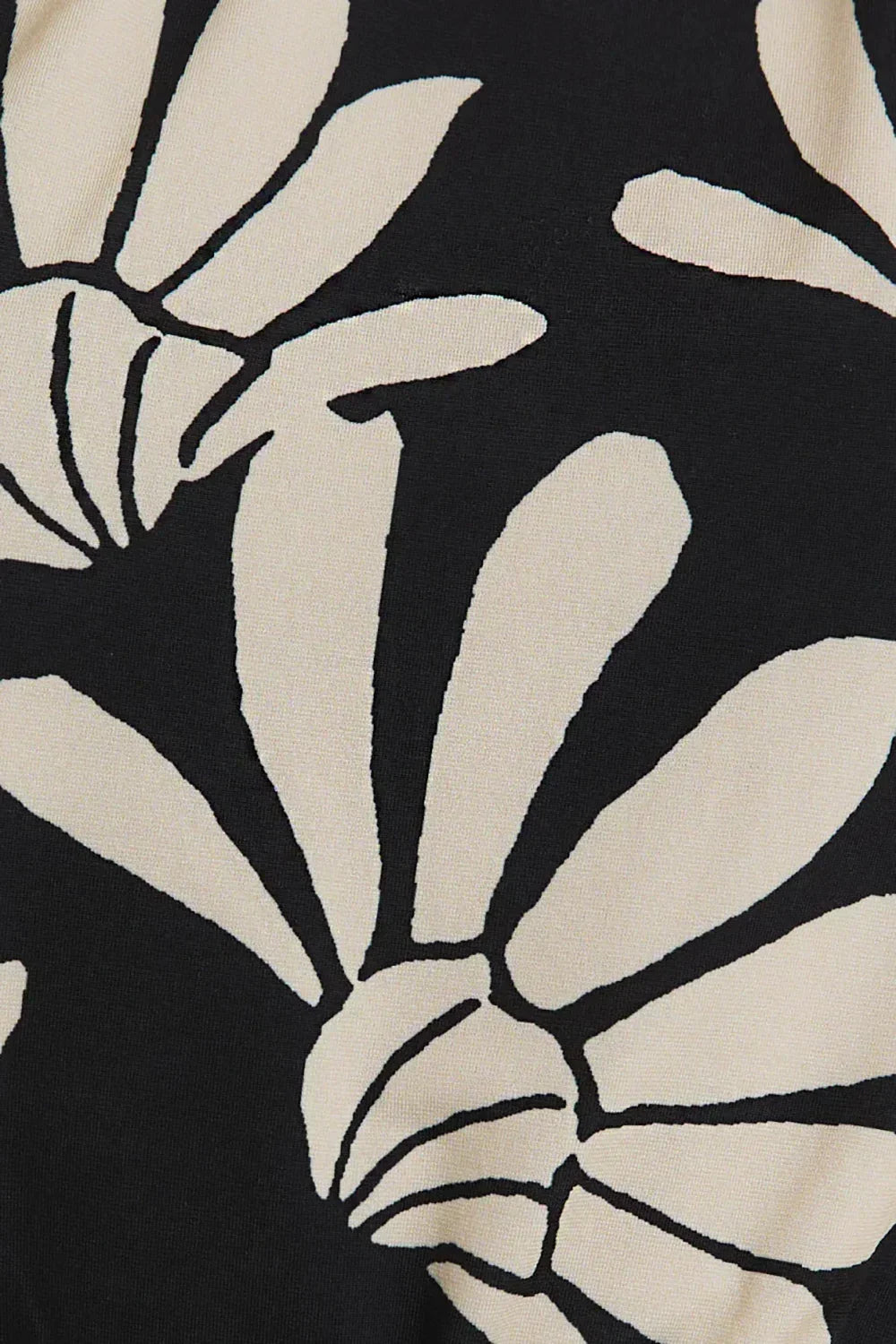 Plus Size Black Ivory Floral One Shoulder Tie Strap Wide Leg Jumpsuit