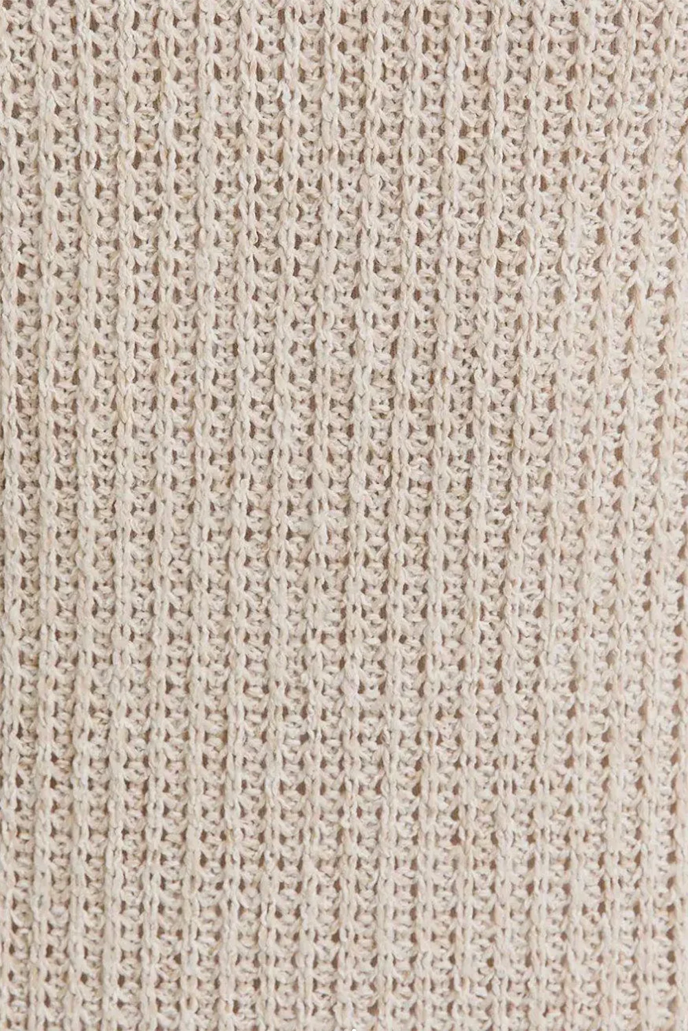 Cream Ribbed Knit Tank Contemporary Bodycon Elegance Midi Dress