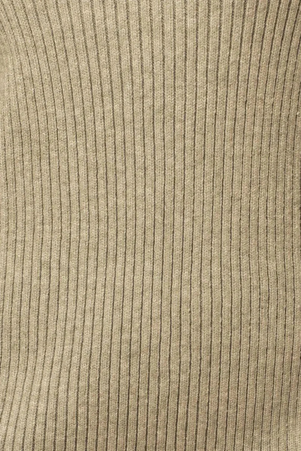 Ribbed Knit Turtleneck Balloon Sleeves Sweater Mini Dress