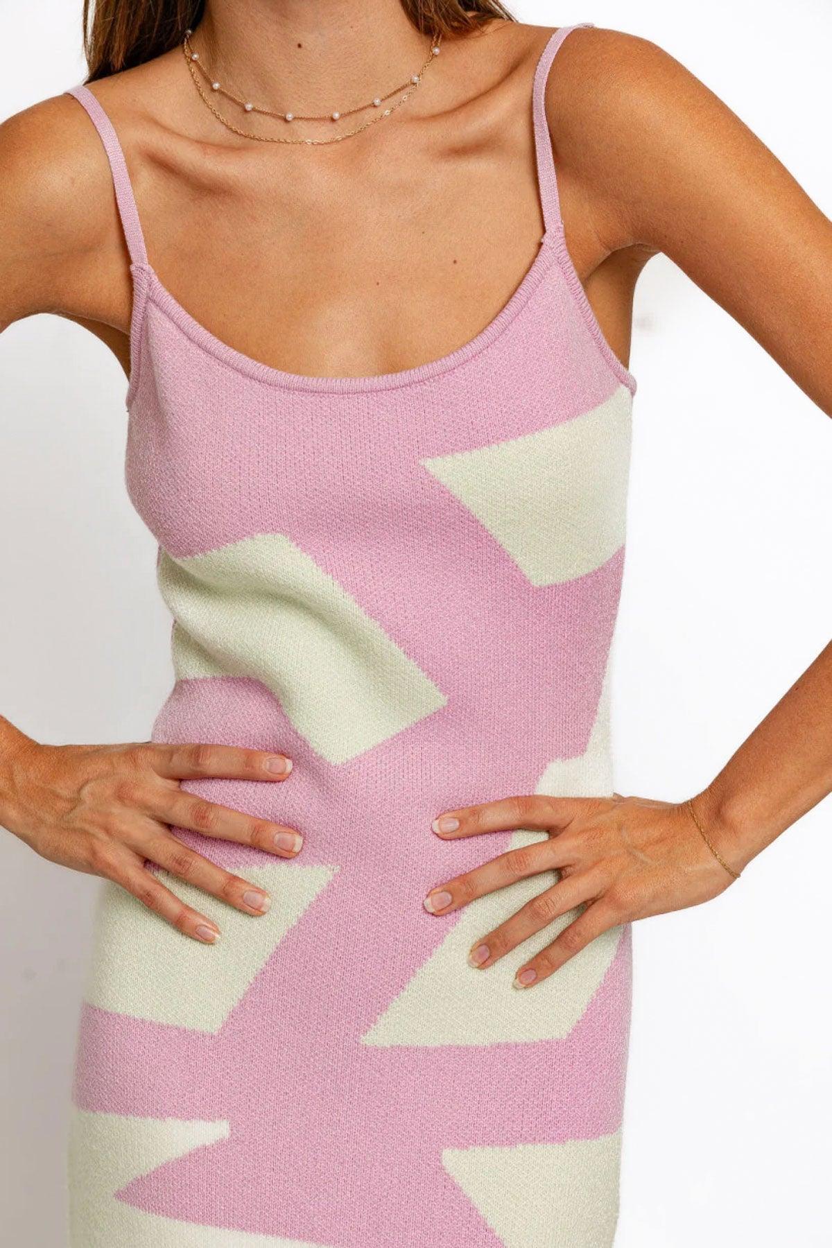 Abstract Printed Sweater Comfy Maxi Dress - Tasha Apparel Wholesale