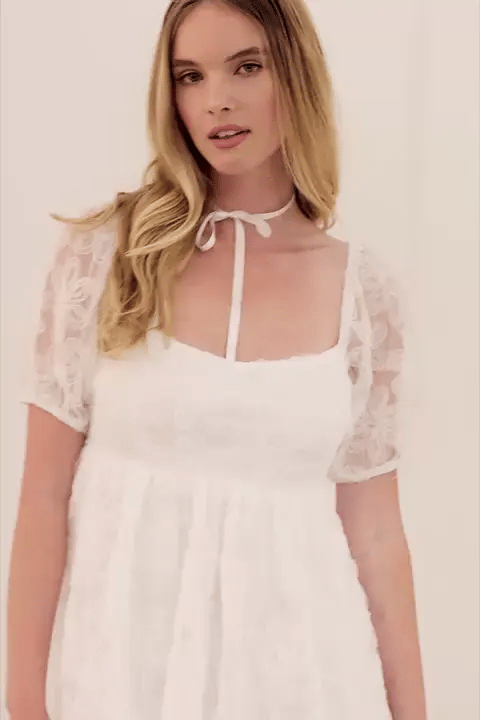 white-floral-mini-dress