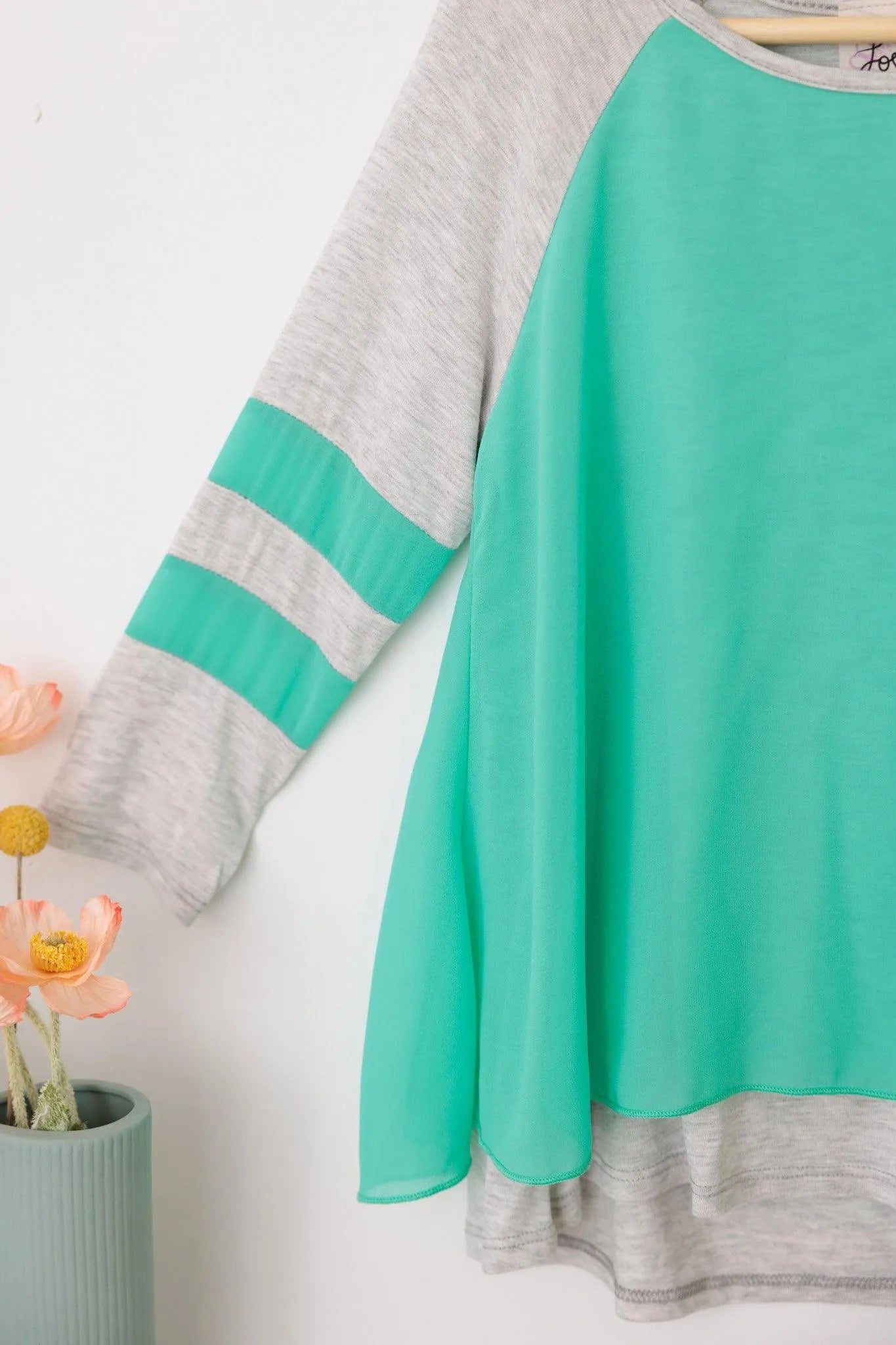 Girls Basic Soft Two Colors Long Sleeve Top - Tasha Apparel Wholesale