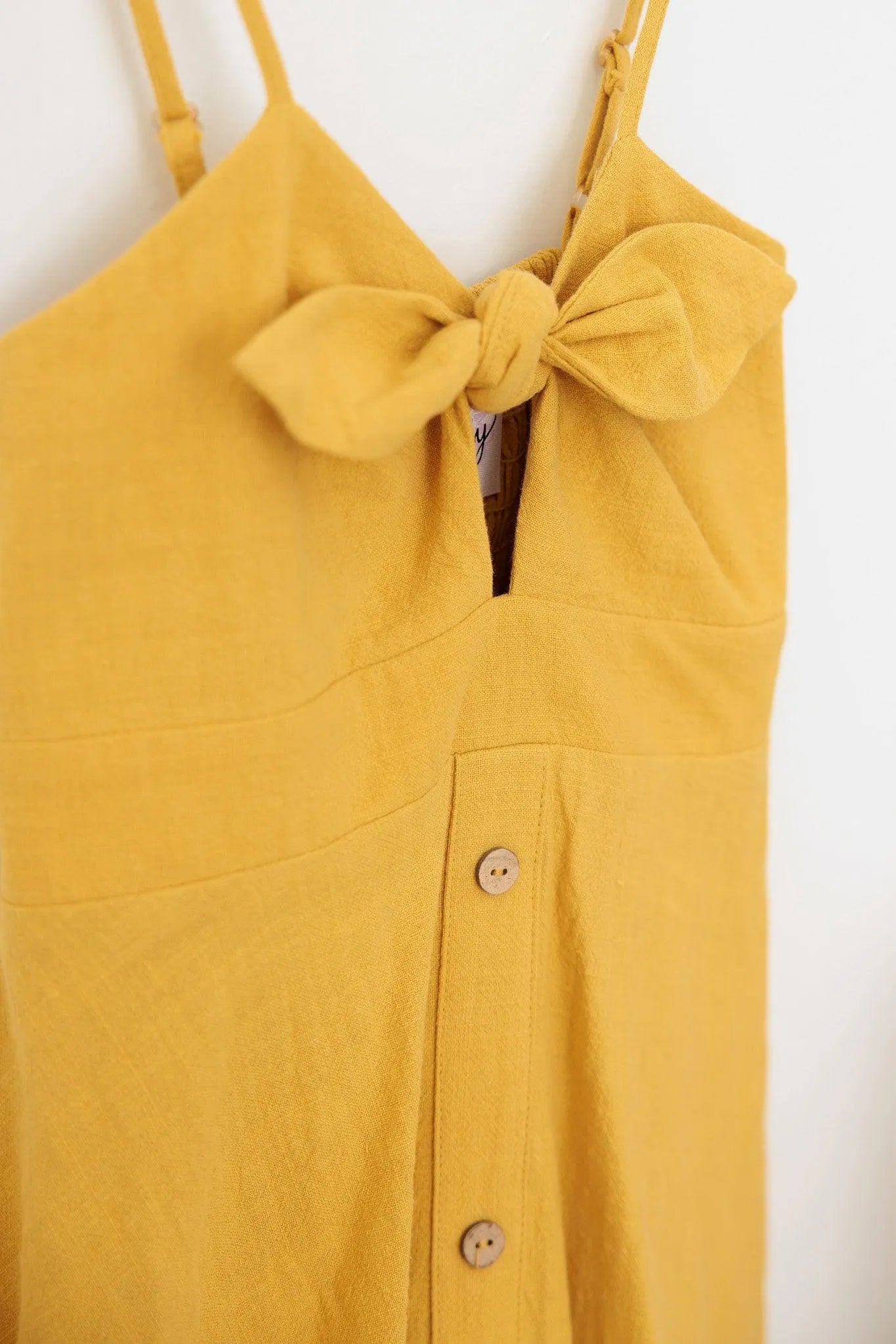 Girls Front Bow Smocked Back Fit-And-Flare Western Dress - Tasha Apparel Wholesale