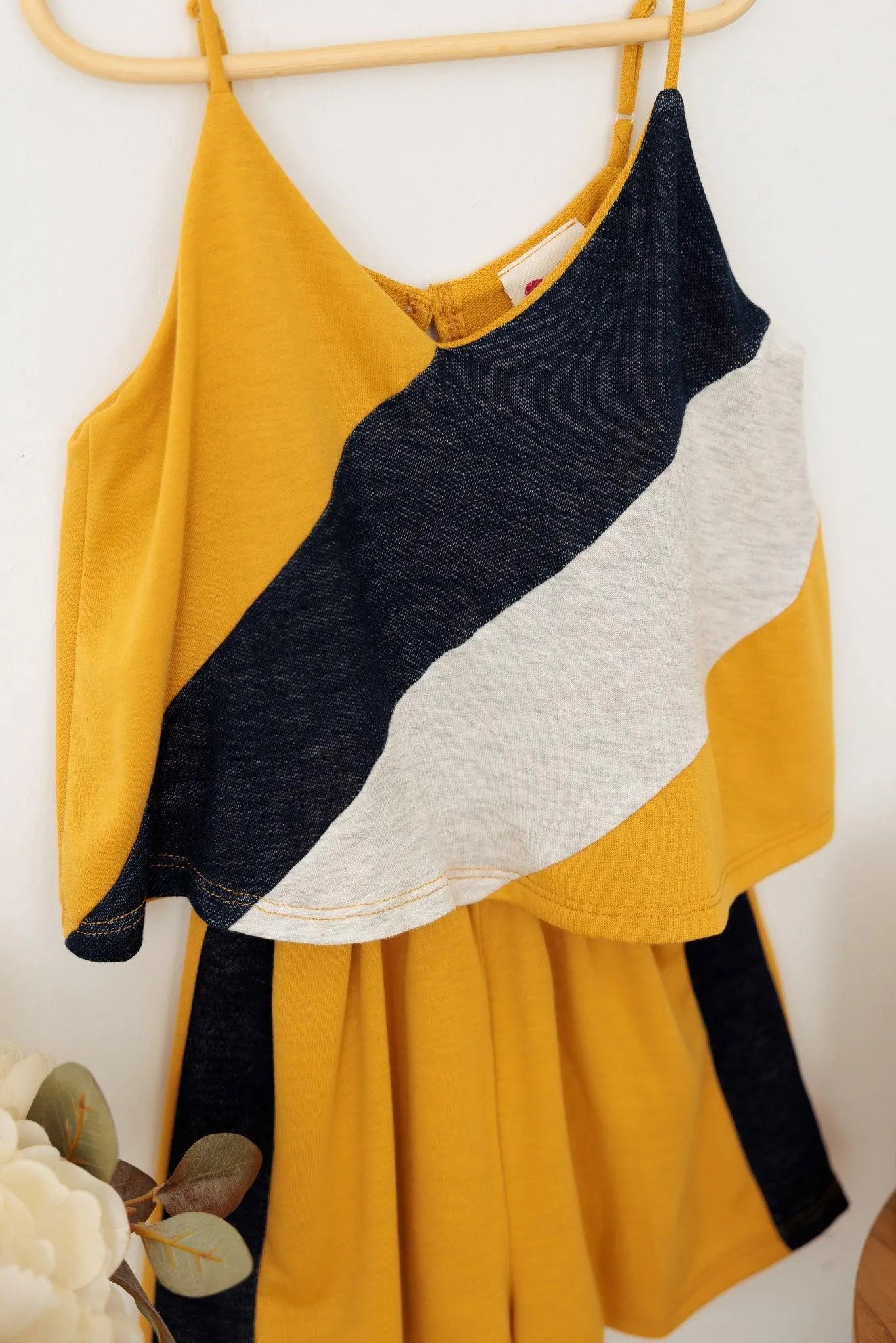 Girls Sleeveless Flowy Top Open Back Romper - Tasha Apparel Wholesale