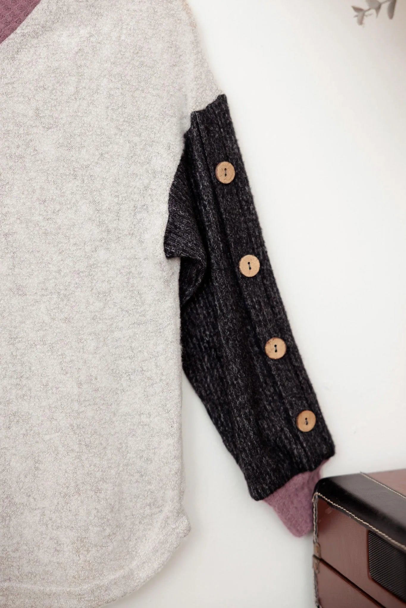 Girls Soft Colorful Button Sleeve Sweater - Tasha Apparel Wholesale