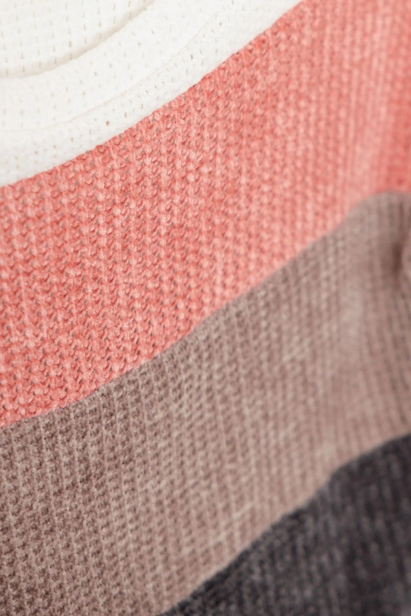 Girls Oversize Striped Soft Long Sleeve Sweaters - Tasha Apparel Wholesale