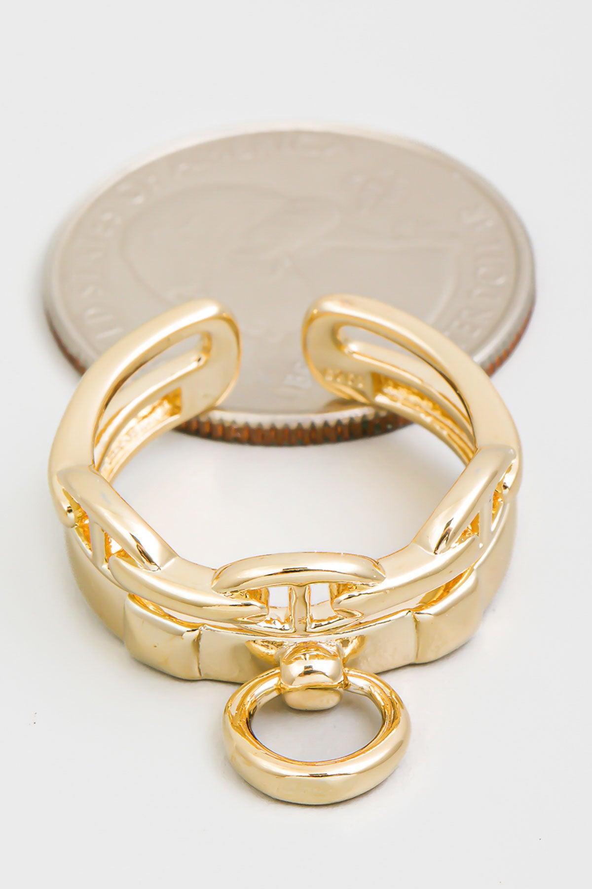 Double Band Mariner Chain Link Ring - Tasha Apparel Wholesale