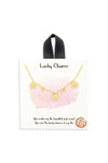 Dainty 3 Coin Lucky Charm Gold Necklace - Tasha Apparel Wholesale