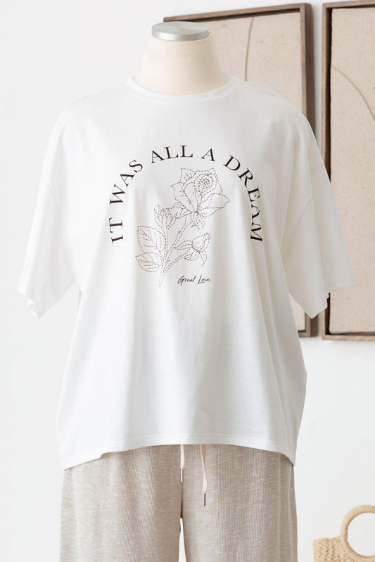Plus Size "It Was All A Dream" Graphic T-Shirt - Tasha Apparel Wholesale