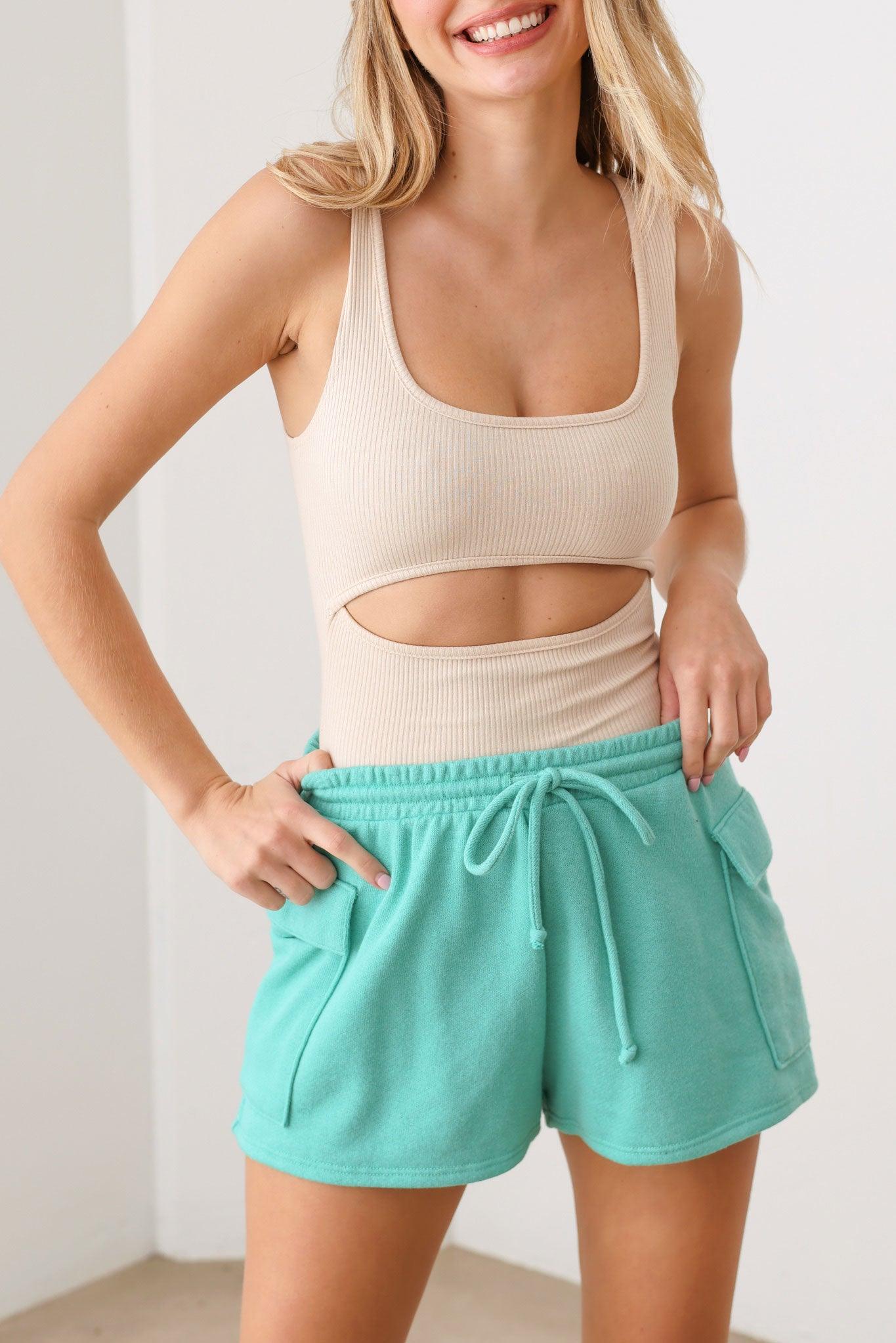 Two Side Pocket Elastic Waist Summer Shorts - Tasha Apparel Wholesale