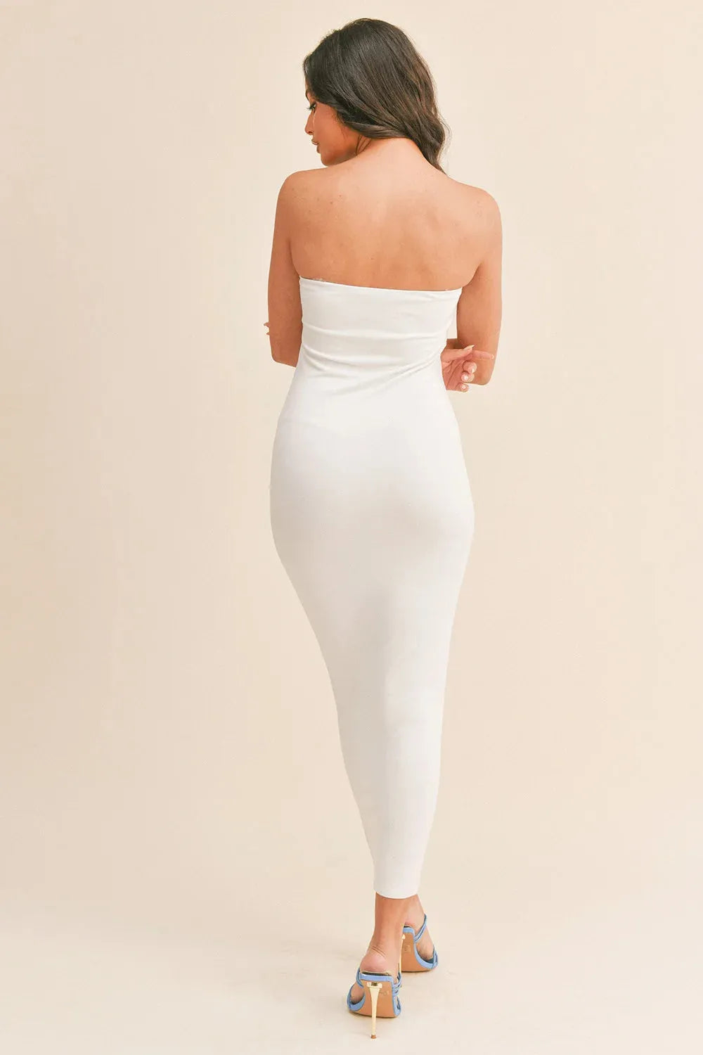 Black Lightweight Soft Tube Maxi Dress - Tasha Apparel Wholesale