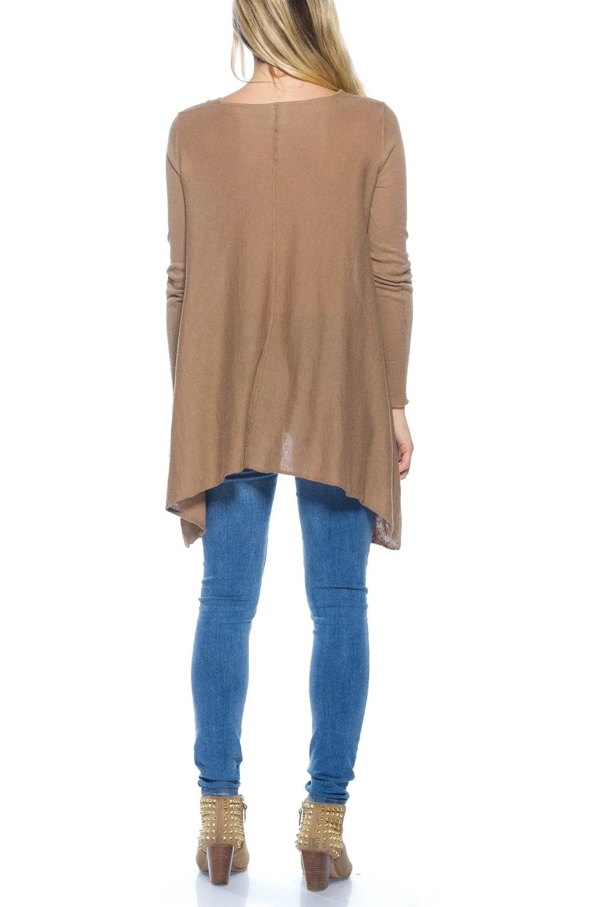 Mocha Oversized Sweater /2-2-2 - Tasha Apparel Wholesale