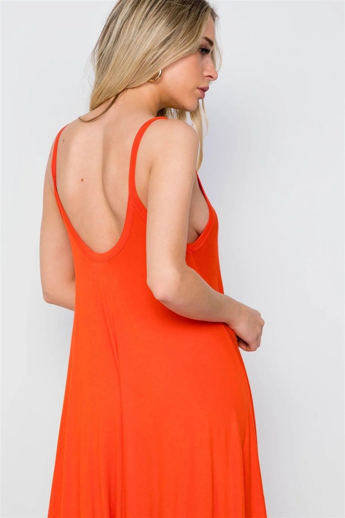 Orange Red Harem Loose Baggy Fit Jumpsuit / 2-2-2 - Tasha Apparel Wholesale