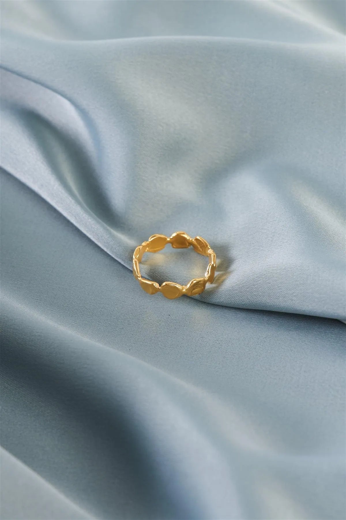 Gold Metal Circle Band Ring - Tasha Apparel Wholesale