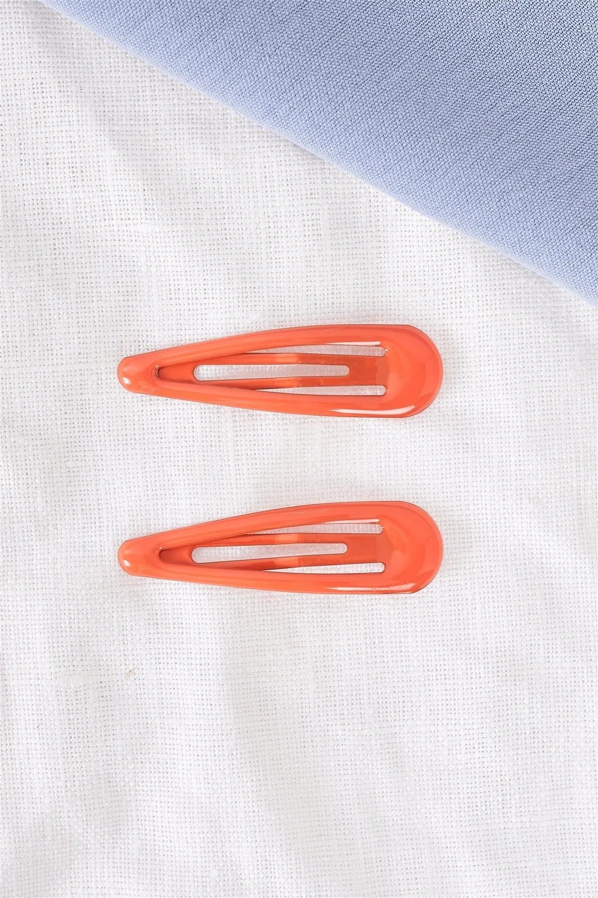 Tangerine Vintage Triangle Hair Clip /3 Pieces - Tasha Apparel Wholesale