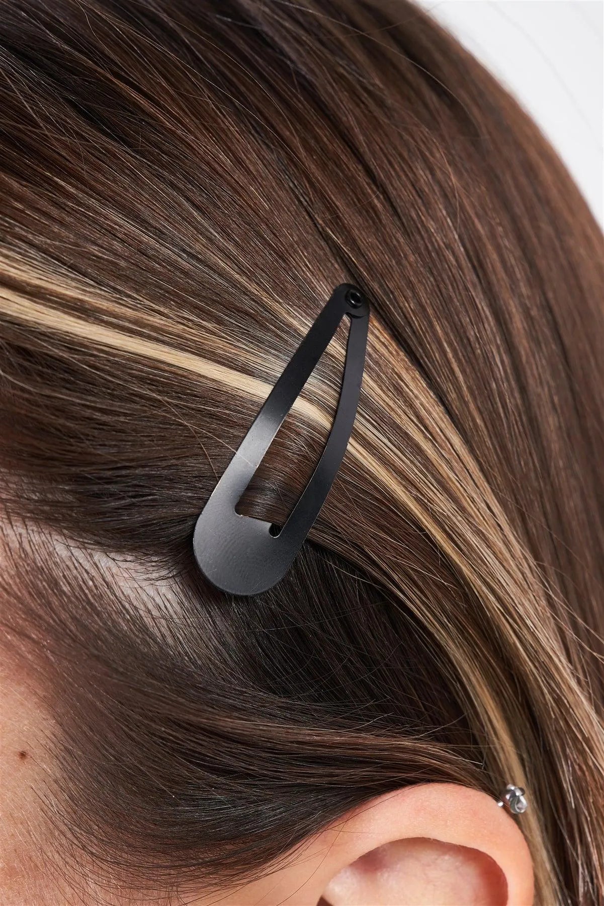 3pcs Small Black Vintage Plain Triangular Hair Clip - Tasha Apparel Wholesale