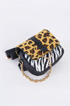 Leopard Faux Leather Mini Square Belt Bag /1 Bag