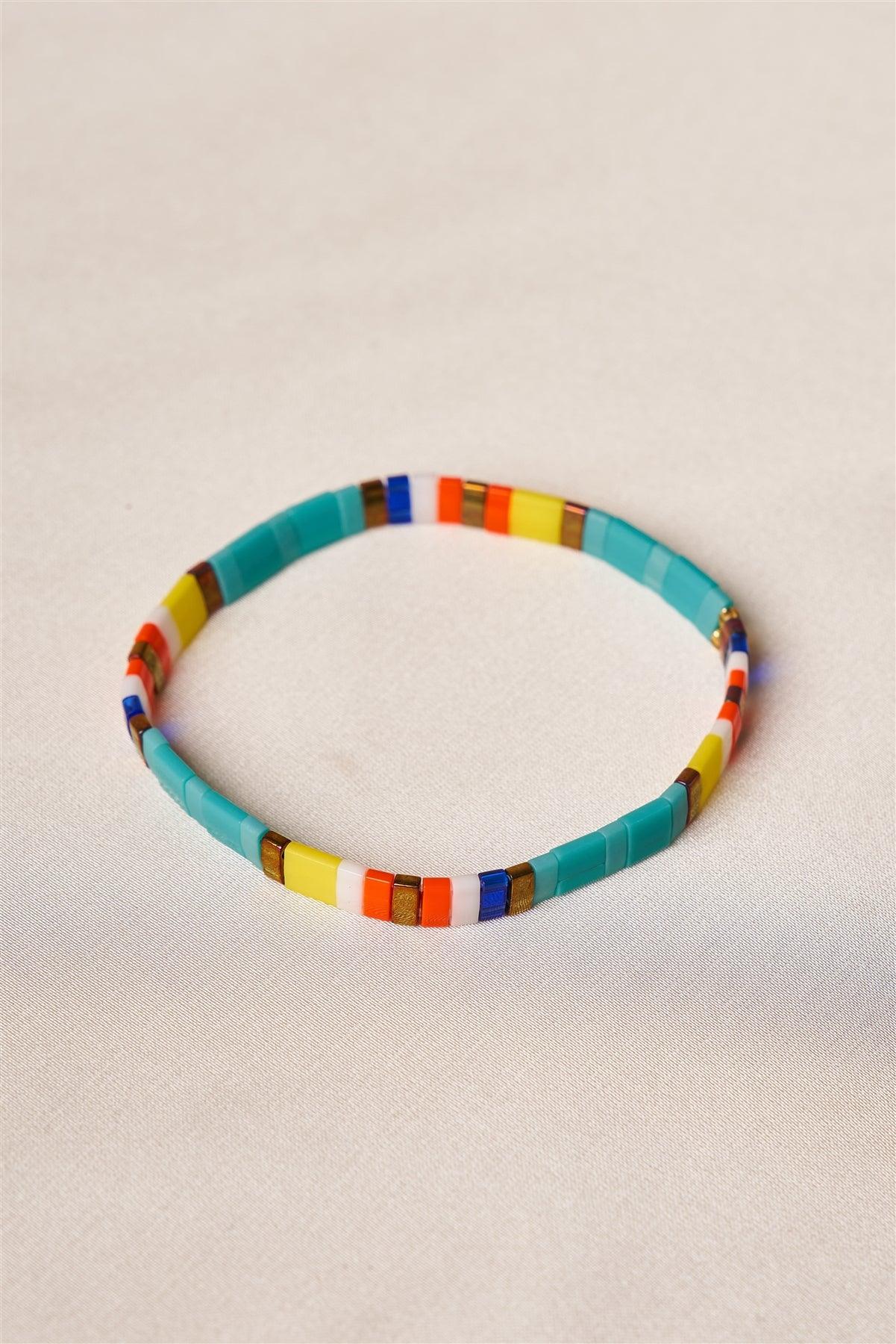 Multi-Colored Beaded Bracelet /1 Piece