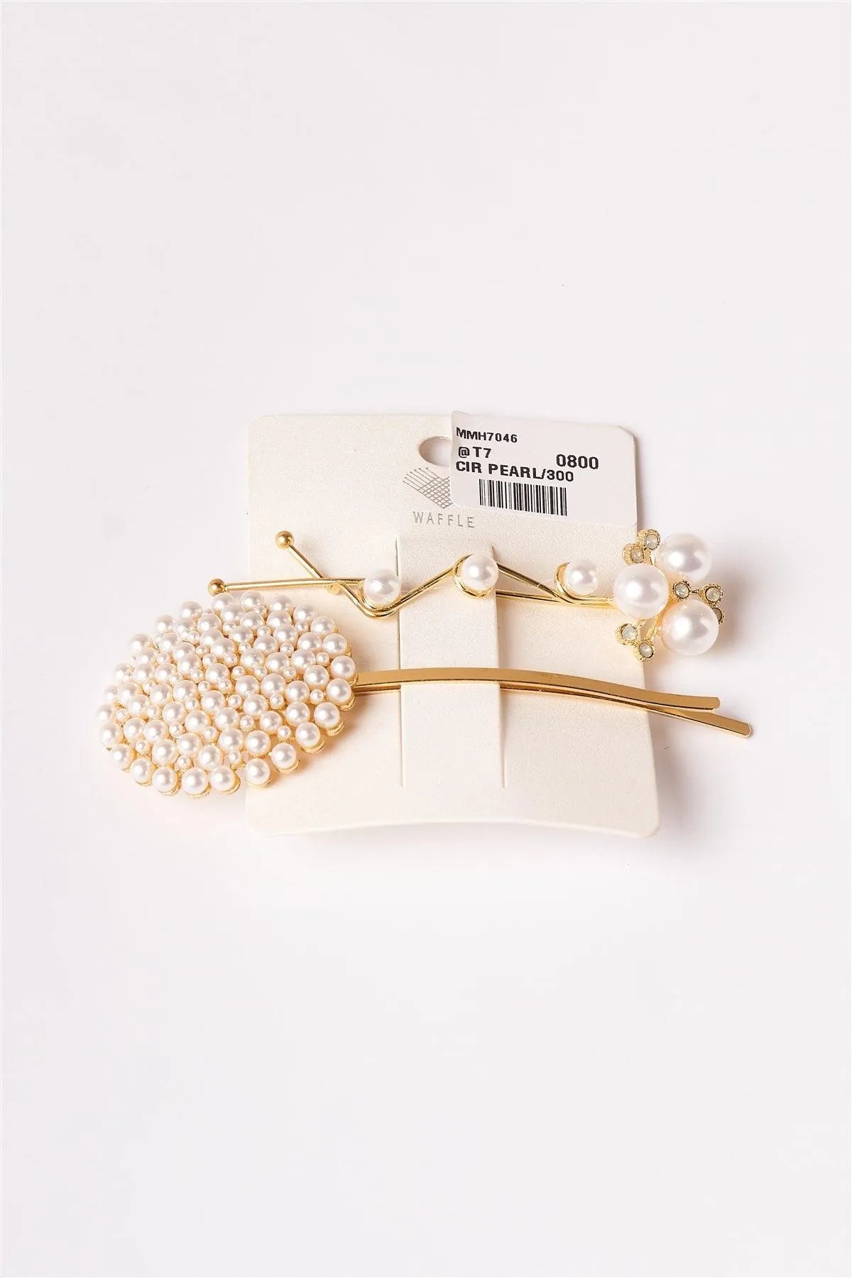 2pcs Gold Pearled Elegant Style Hair Bobby Pins - Tasha Apparel Wholesale