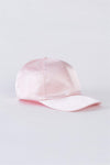 Pink Satin Baseball Cap With Adjustable Velcro Strap /1 Piece