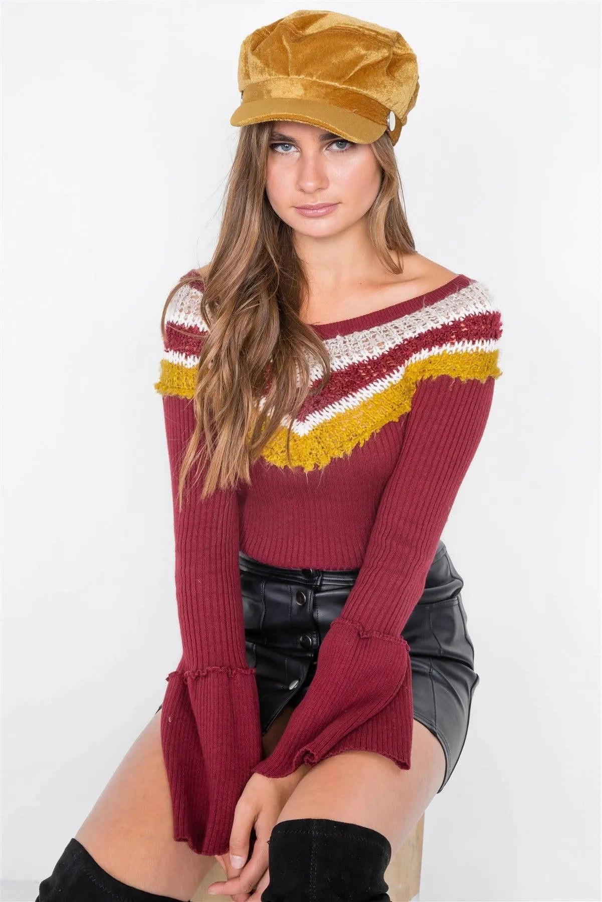 Velvet Camel Cabby Hat /3 Pieces - Tasha Apparel Wholesale