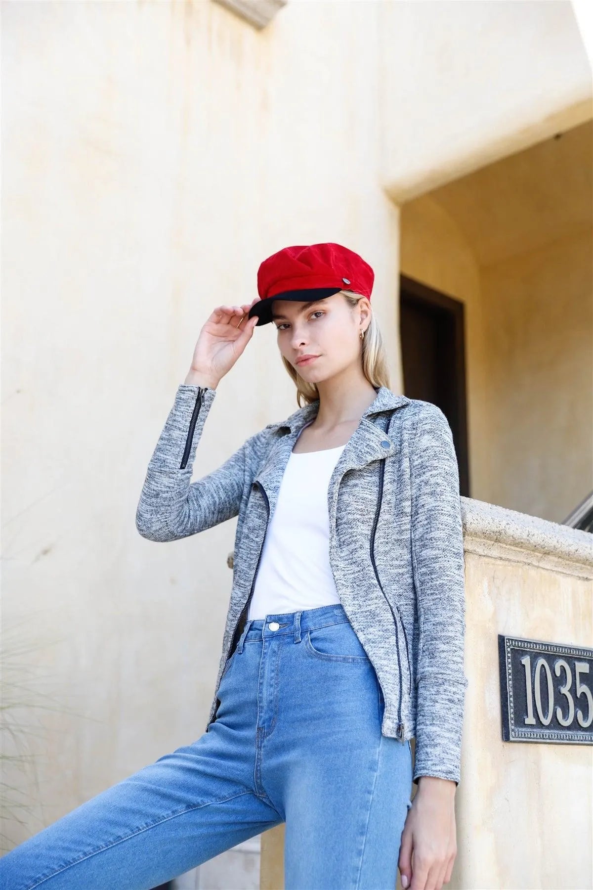 Red Braided Cabby Hat – Wholesale Pack of 3 - Tasha Apparel Wholesale