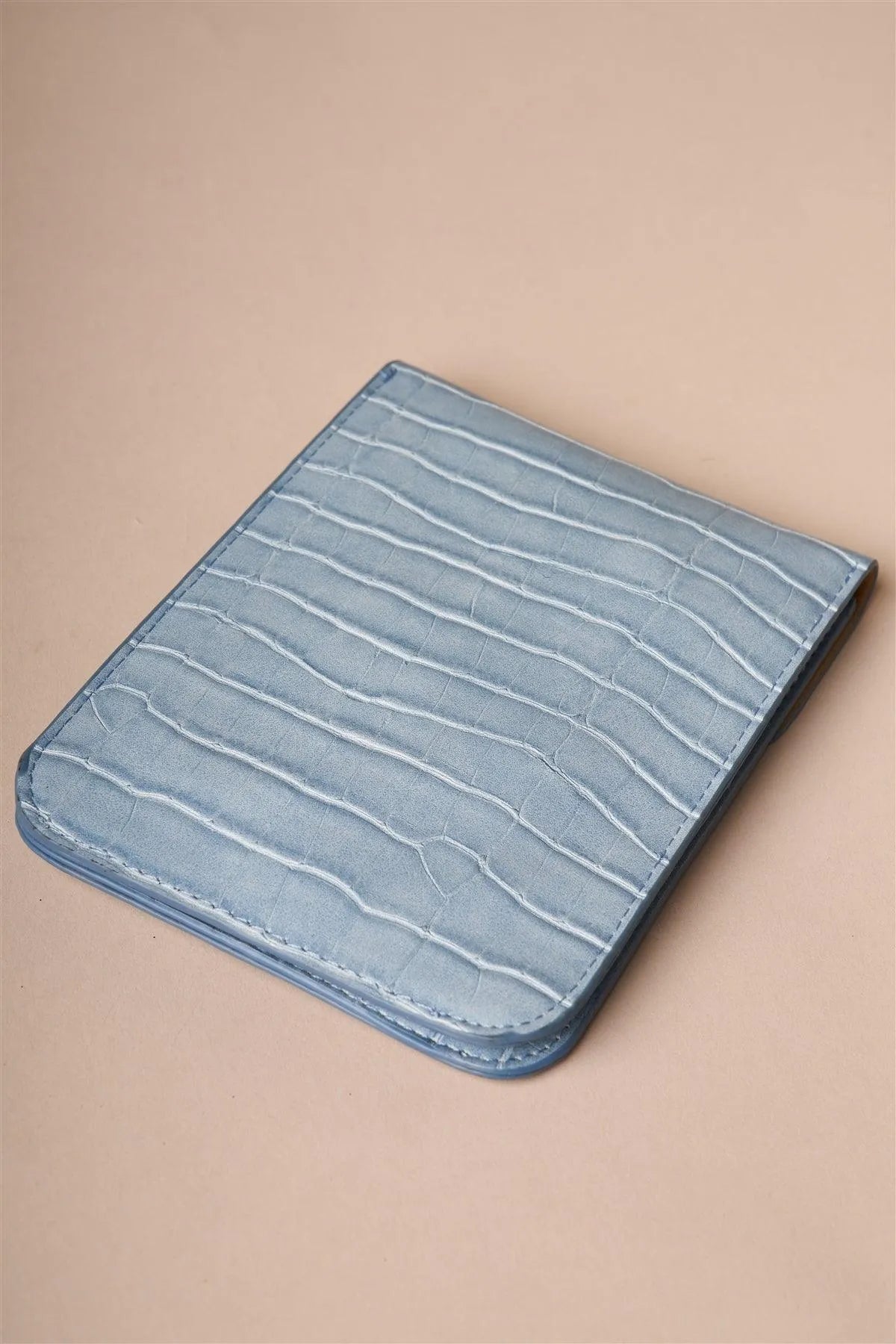 Light Blue Snakeskin Print Crossbody Wallet Bag /3 Bags - Tasha Apparel Wholesale