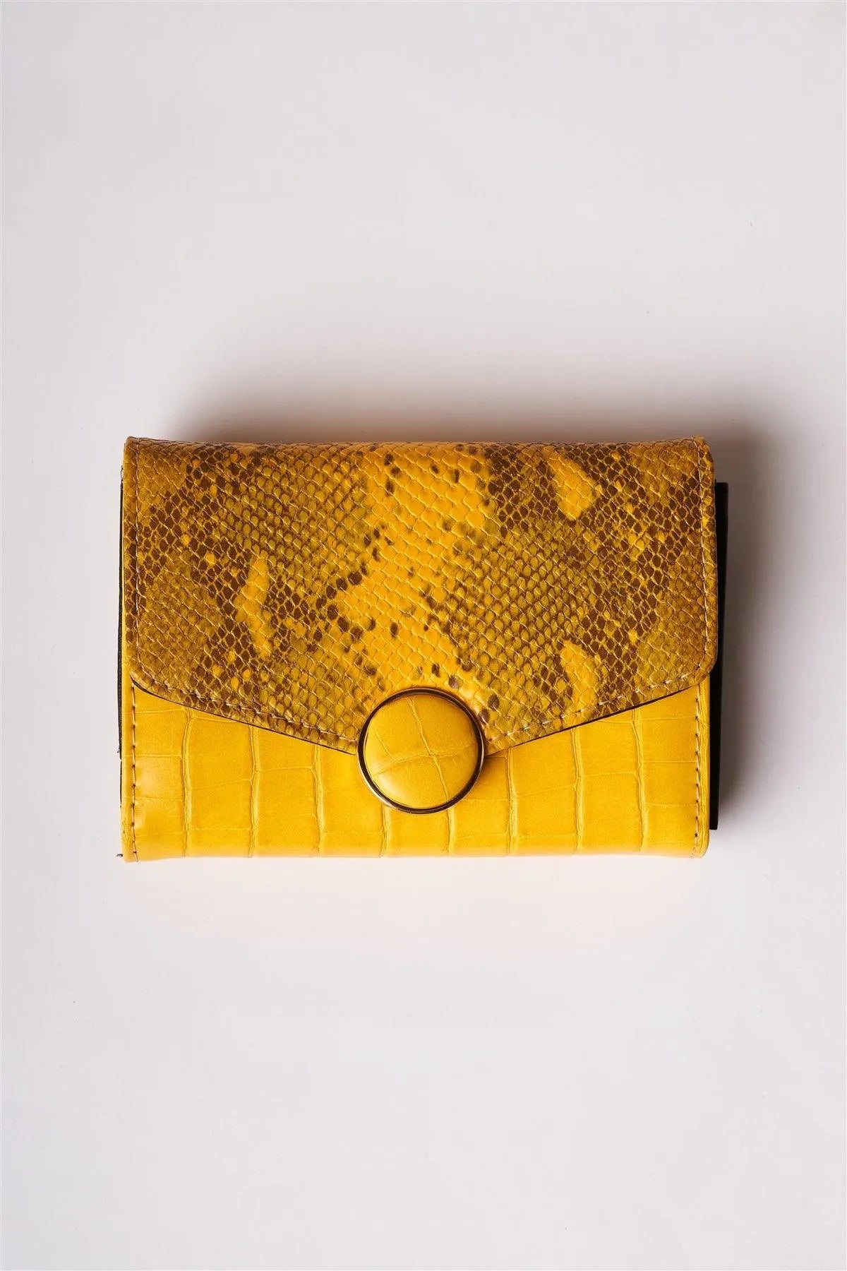 Yellow Snake Python Three Way Wallet /3 Pieces - Tasha Apparel Wholesale