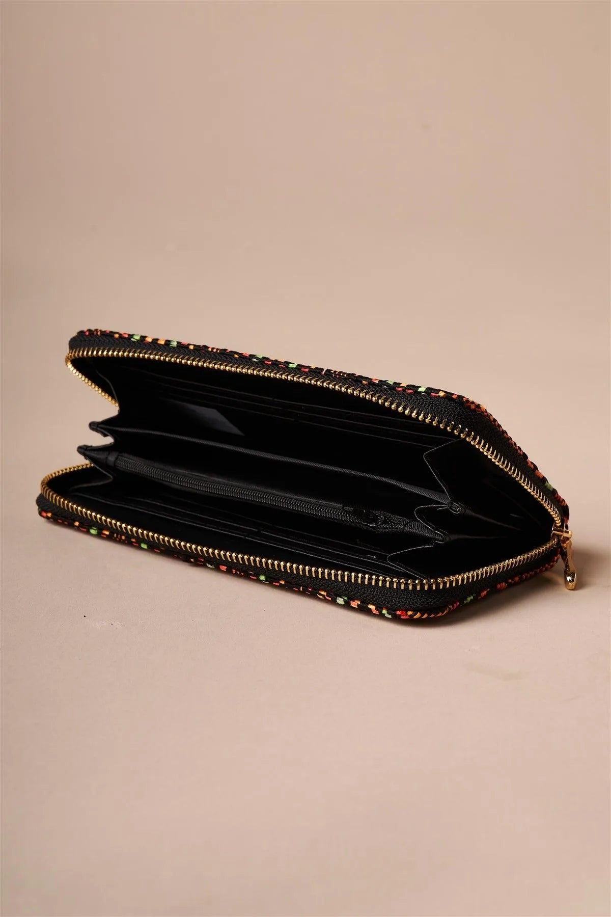 Orange Multi-colored Zipper Wallet /3 Pieces - Tasha Apparel Wholesale