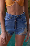 Wholesale Dropship Clothing & Accessories - Denim Ripped High-Waist Distressed Shorts