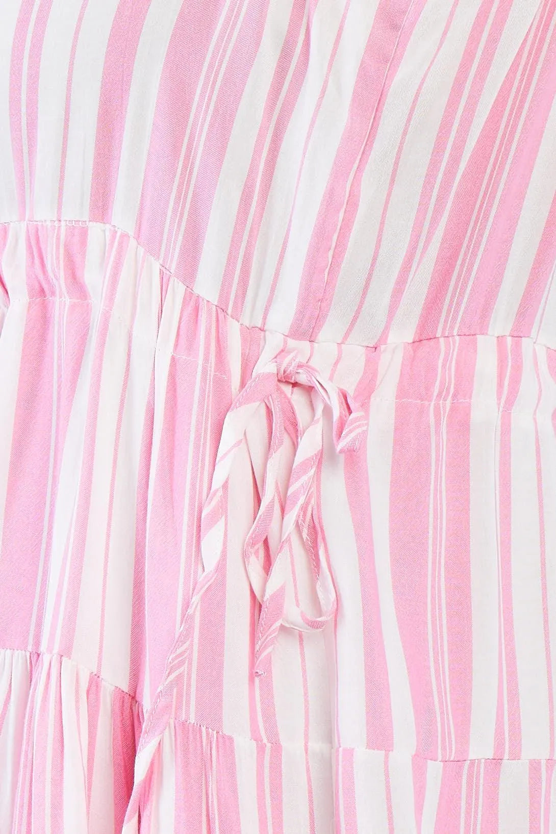 Junior Plus Size Pink Striped Mini Dress /3-2-1 - Tasha Apparel Wholesale