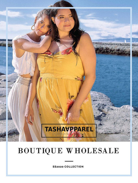 Spring Summer 2020 Boutique Wholesale Catalog Banner - Tasha Apparel