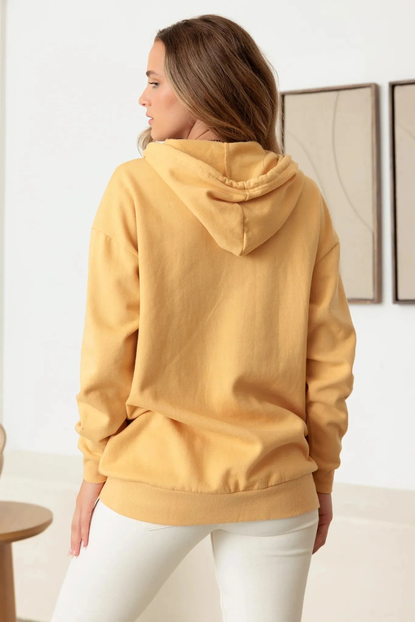 Zip-Up Long Sleeve Two Pocket Hooded Sweatshirt - Tasha Apparel Wholesale
