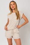 Short Sleeve Single Pocket Knit Top - Tasha Apparel Wholesale