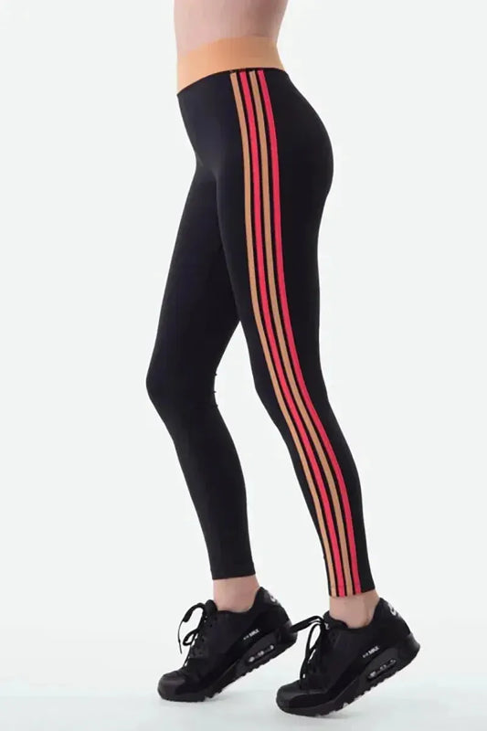 Black High-Waisted Full Length Yoga Legging /2-3-1-1 - Tasha Apparel Wholesale