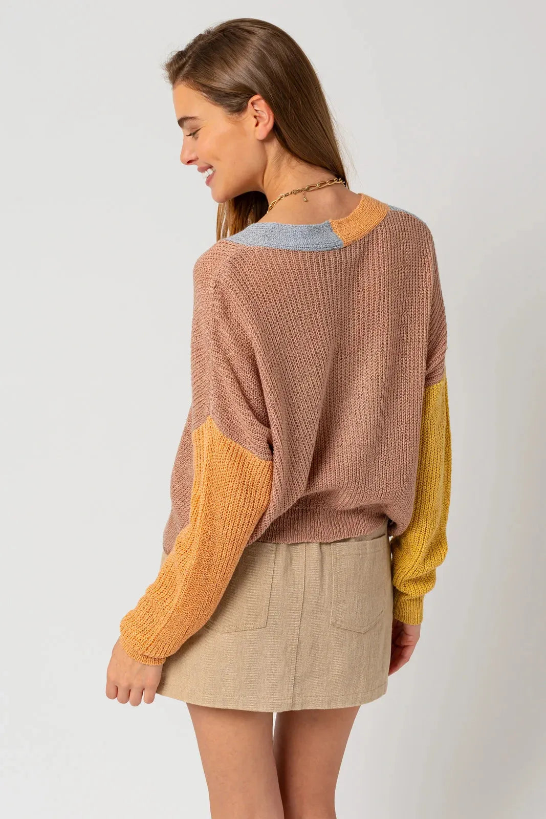 Colorful Long Sleeve Short Cardigan - Tasha Apparel Wholesale