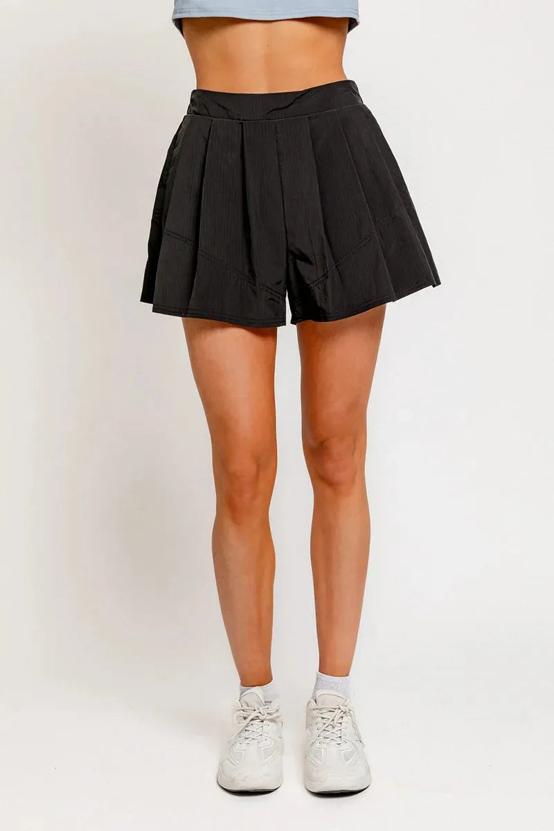 High Waisted Relaxed Fit Sports Shorts - Tasha Apparel Wholesale