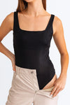 Square Neck Shine Tank Bodysuit - Tasha Apparel Wholesale