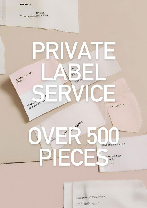 Private Labeling Services Over 500 Pieces for Wholesale Clothing Buyers