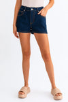 Indigo Low Waist Denim Shorts - Tasha Apparel Wholesale