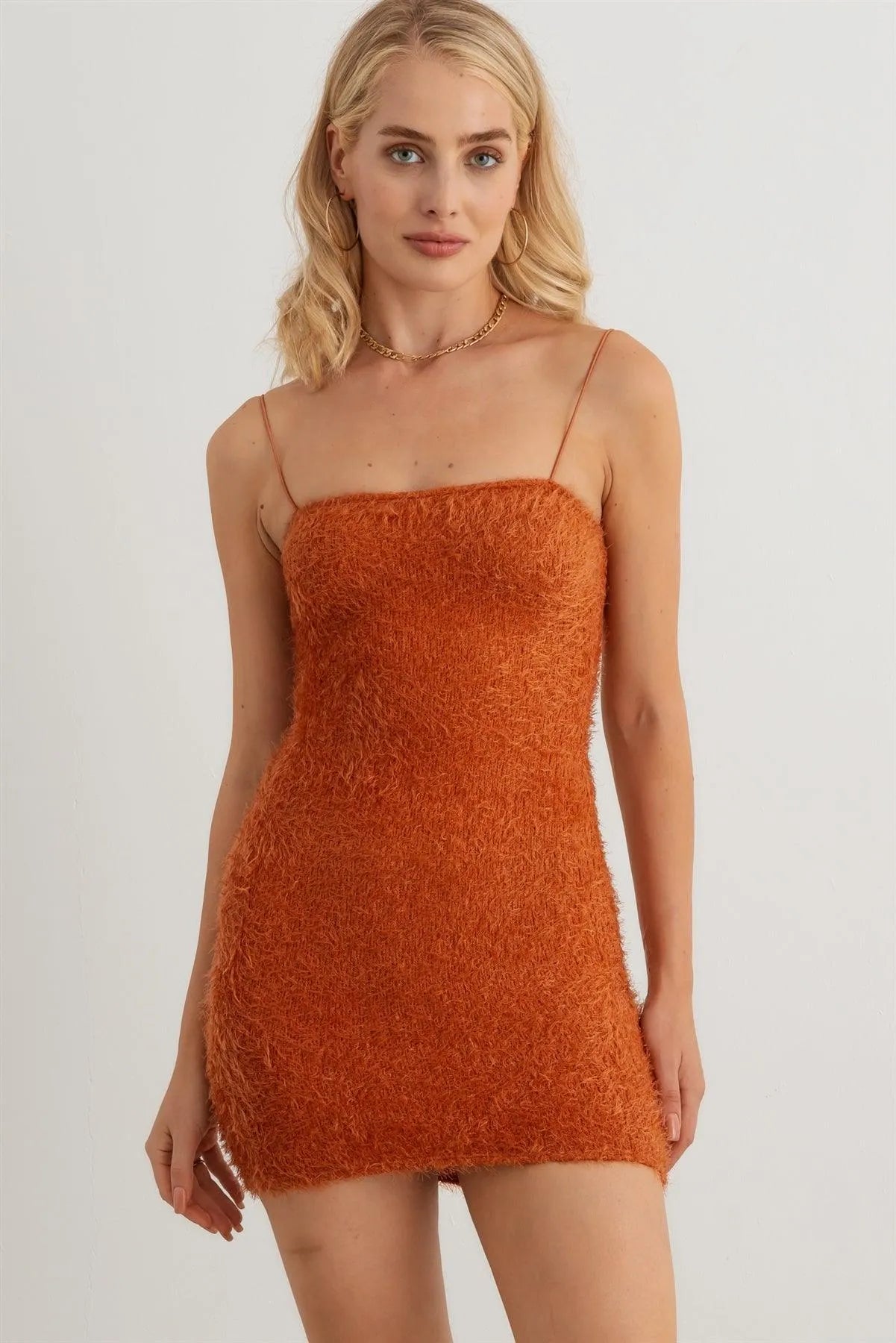 fuzzy orange dress Long Sleeve Feather Bardot Sequin Maxi Dress Orange